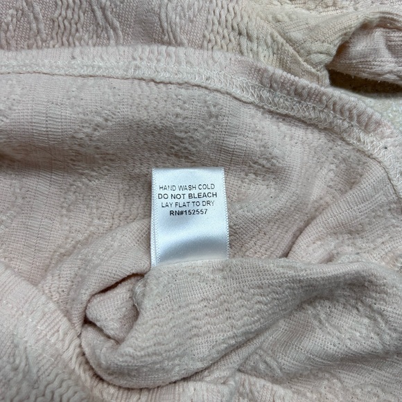 Roolee Light Pink Textured Knit Top - Picture 5 of 5